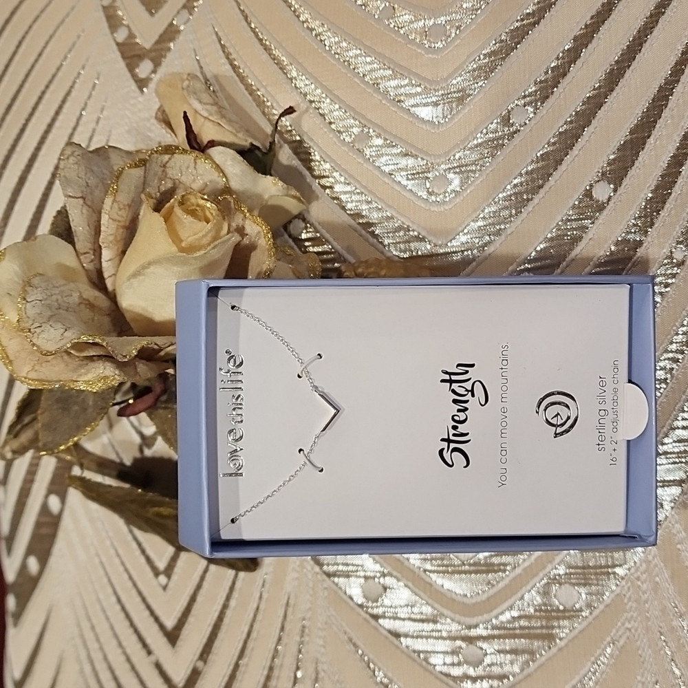 Love this Life "Strength" Sterling Silver Necklace